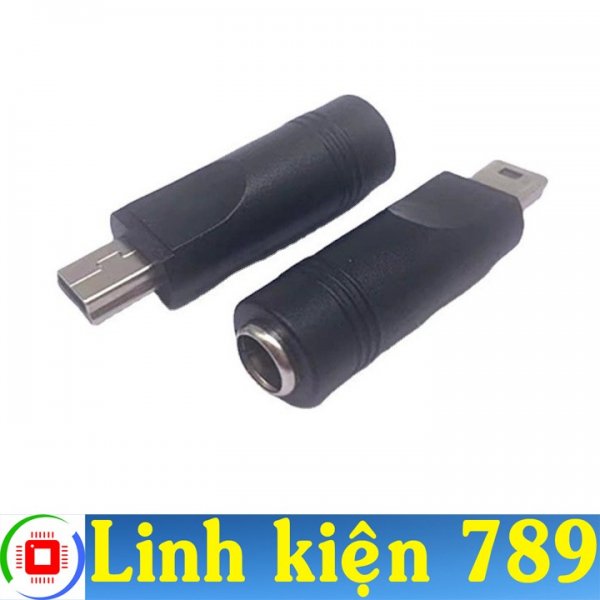  Jack chuyển DC sang Mini USB Jack DC 5.5x2.1mm sang Mini USB